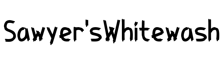 Sawyer's Whitewash  font caratteri gratis