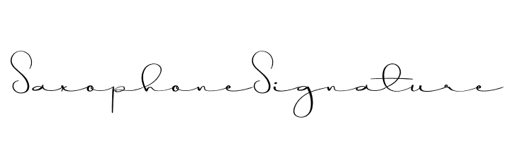 Saxophone Signature  لخطوط تنزيل
