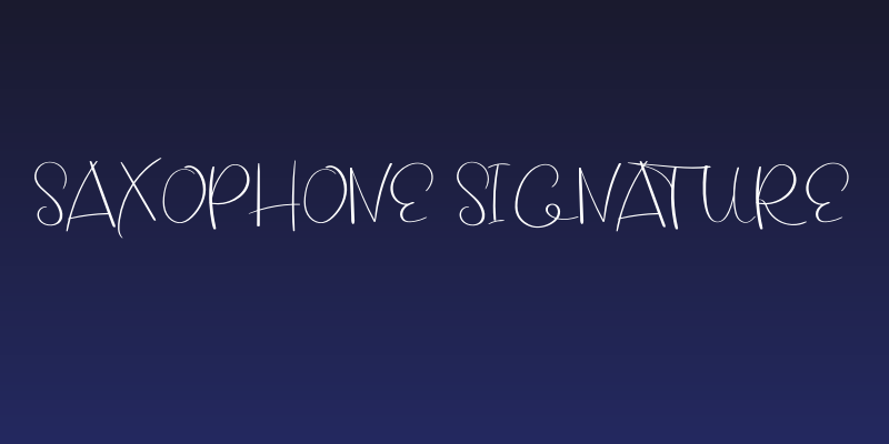 Saxophone Signature Social Header