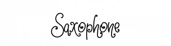Saxophone  免费字体下载