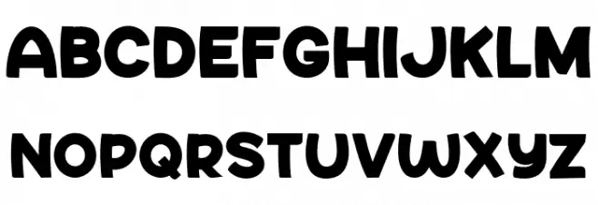 Say Comic Schriftart Groß