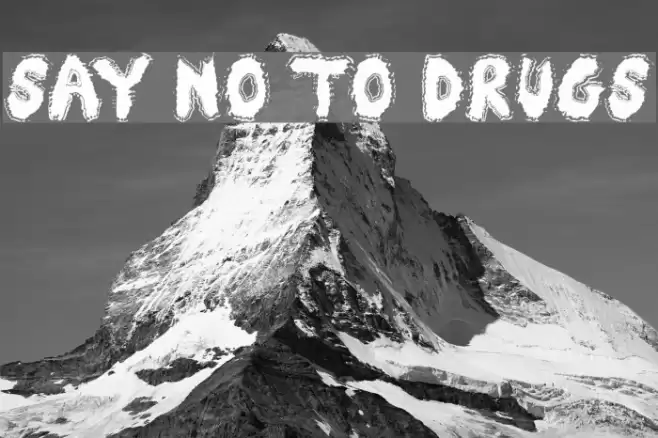 Say No To Drugs Font examples