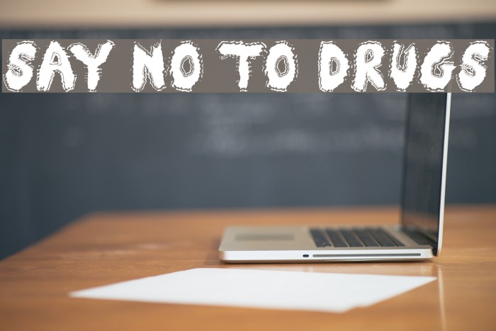 Say No To Drugs Шрифта examples