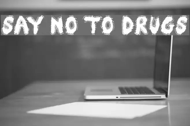 Say No To Drugs Font examples