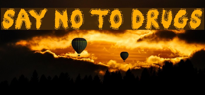 Say No To Drugs Шрифта examples