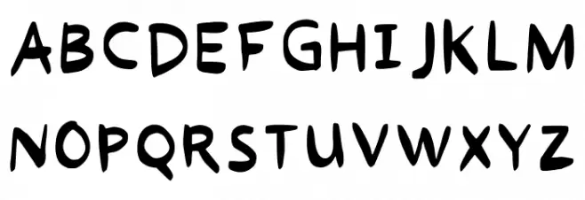 Say That You Remember Regular 字体 大写