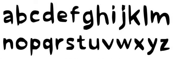 Say That You Remember Regular 字体 小写