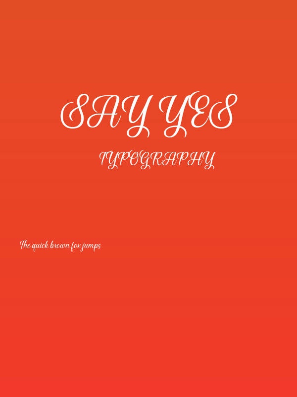 Say Yes Poster