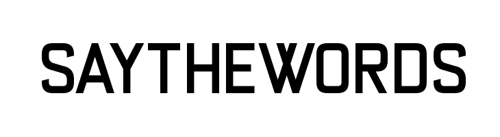 Say the Words  フリーフォントのダウンロード