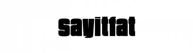 SayItFat  नि: शुल्क फ़ॉन्ट्स डाउनलोड