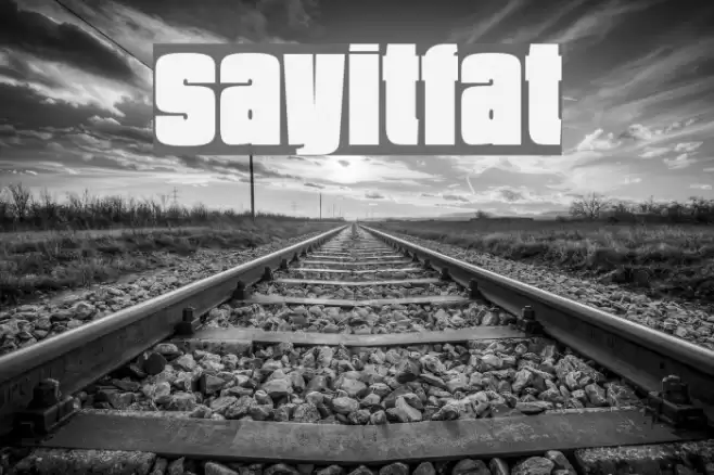 SayItFat Font examples