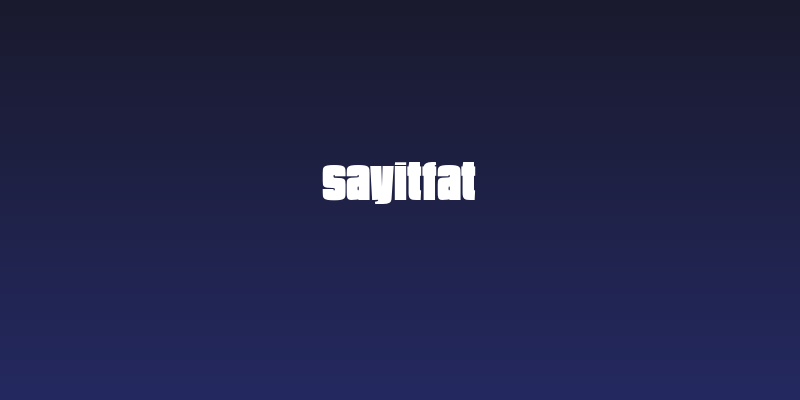 SayItFat Social Header