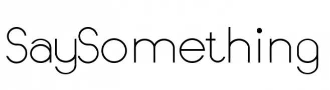 SaySomething  Fuentes Gratis Descargar