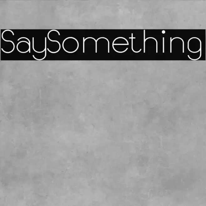 SaySomething Font examples