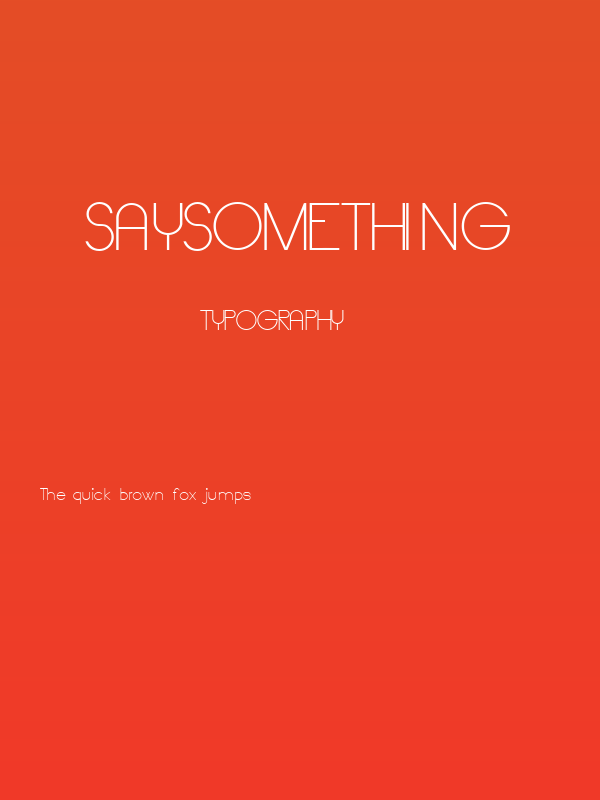 SaySomething Poster