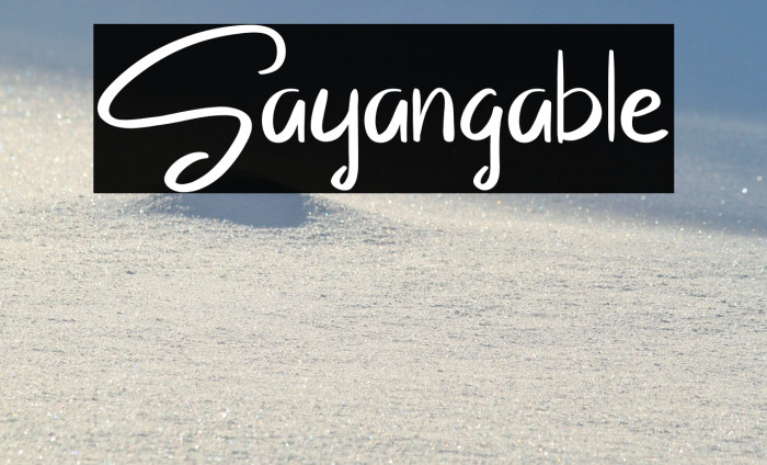 Sayangable Example 2