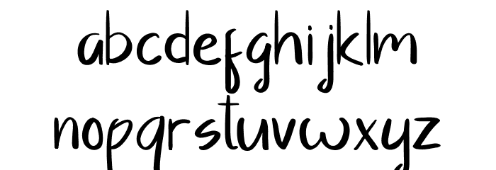 Sayangable Font LOWERCASE