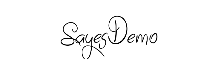 Sayes Demo  Frei Schriftart Herunterladen