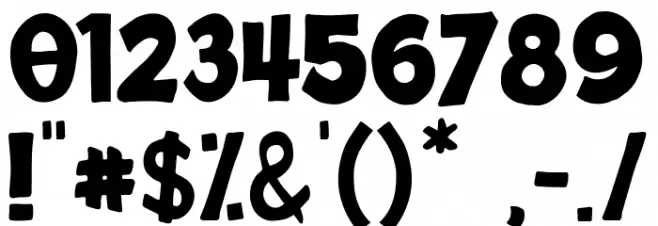 Sayfull Font OTHER CHARS