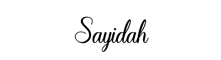 Sayidah  Free Fonts Download
