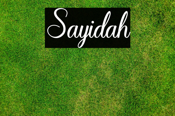 Sayidah Example 2