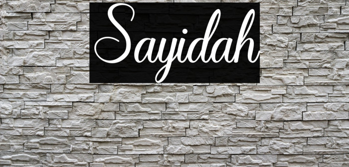 Sayidah Example 3
