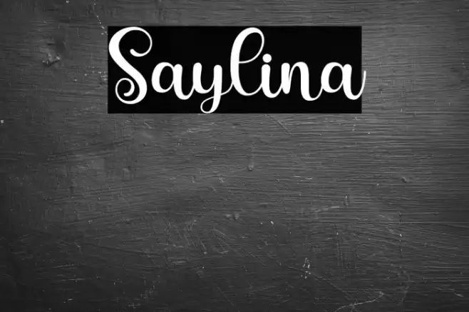 Saylina Font examples