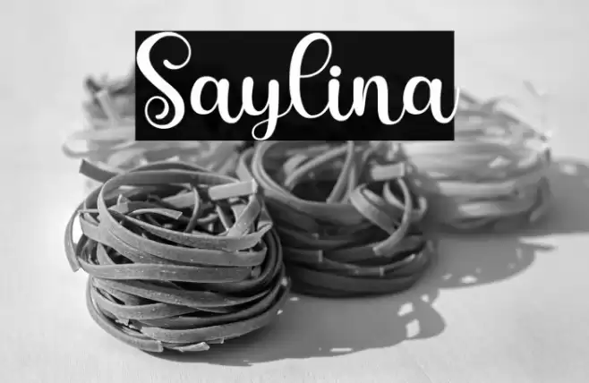 Saylina Font examples