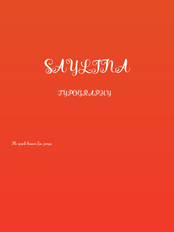 Saylina Poster