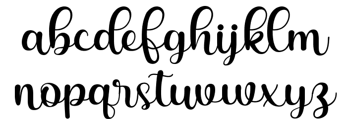 Saylina Font LOWERCASE
