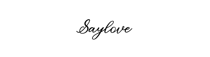 Saylove  baixar fontes gratis
