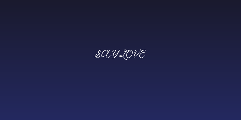 Saylove Social Header