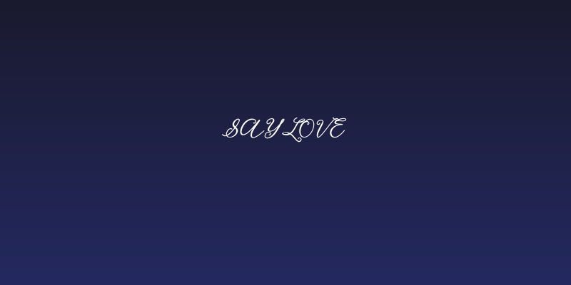 Saylove Social Header