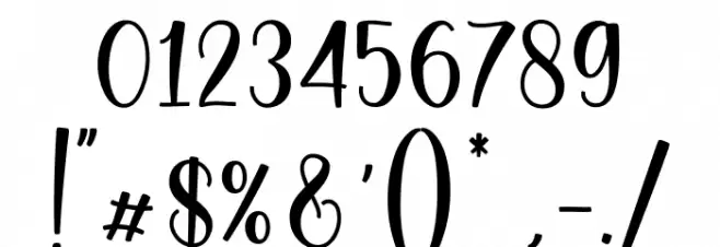 Sayloves_DEMO Font OTHER CHARS