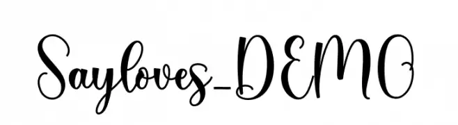 Sayloves_DEMO  Frei Schriftart Herunterladen