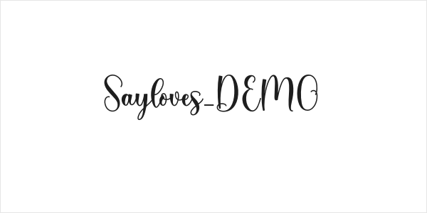 Sayloves_DEMO Logo