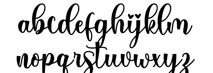 Sayloves_DEMO Font LOWERCASE