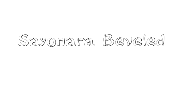 Sayonara Beveled Logo