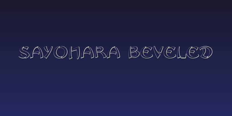 Sayonara Beveled Social Header