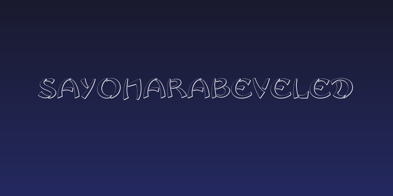 SayonaraBeveled Social Header