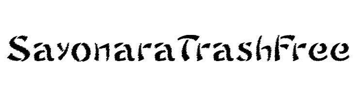 SayonaraTrashFree  baixar fontes gratis
