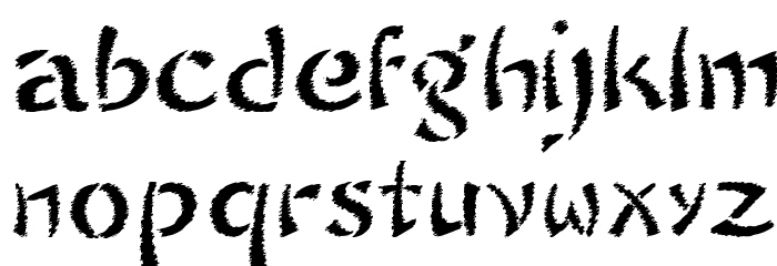SayonaraTrashFree Font LOWERCASE