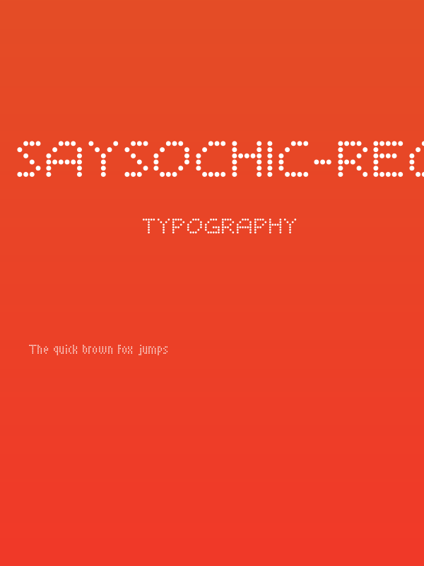 SaysoChic-Regular Poster