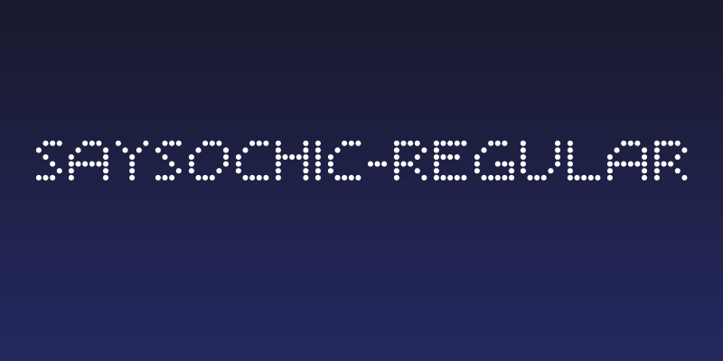 SaysoChic-Regular Social Header