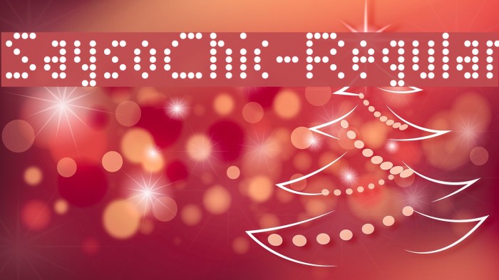 SaysoChic-Regular Font examples