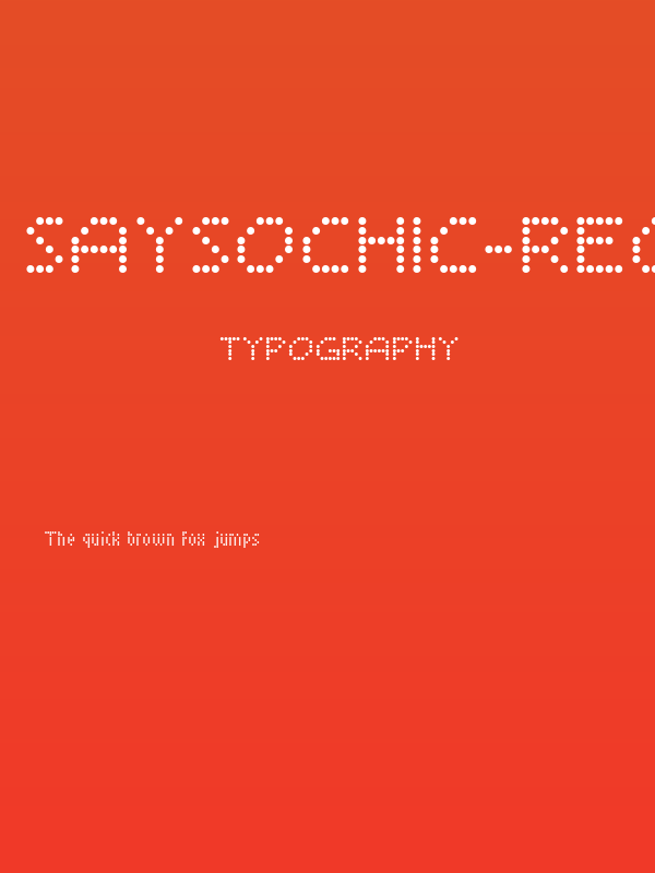 SaysoChic-Regular Poster