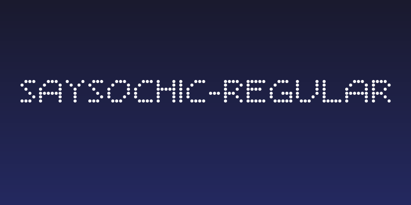 SaysoChic-Regular Social Header