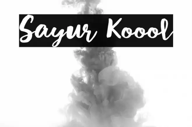 Sayur Koool Font examples