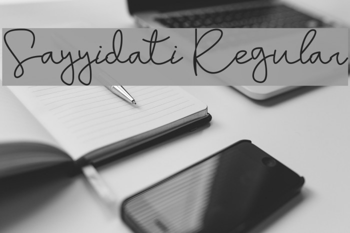Sayyidati Regular Font examples