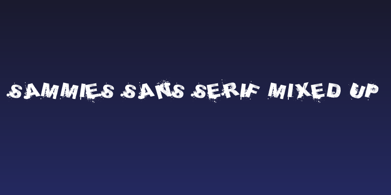 saMmiEs Sans serIf MixeD Up Social Header